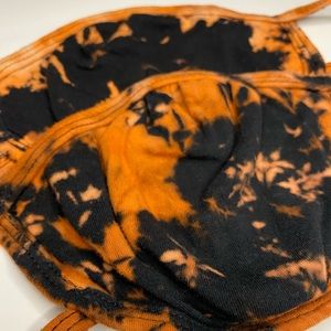 2 Orange Cotton Face Masks